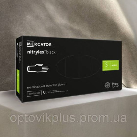 Спецодяг Спецодежда ^/--/^ Рукавички нітрилові MERCATOR, чорні, S (100 /--/ шт/50 /--/ пар) ^_^^^ Рукавички нитриловые MERCATOR, черные, S (100 /--/ шт/50 /--/ пар) - фото фото фото