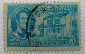 Північна Америка Северная Америка ^/--/^ США 1950 Территория Индиана, гашеная ^_^^^ 1950 — Територія Індіана, гашена - фото фото фото