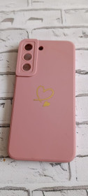 Чохли, бампера Чехлы, бампера ^/--/^ Чохол для Samsung Galaxy S /--/ 22  (Рожевий із серцем) ^_^^^ Чехол для Samsung Galaxy S /--/ 22 (Розовый с сердцем) - фото фото фото