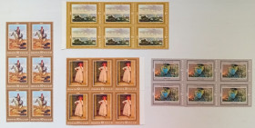 СРСР - СССР - ^/--/^ СССР 1981 Отечественная живопись, шестиблоки, MNH ^_^^^ СРСР 1981 Вітчизняний живопис, шестиблоки, MNH - фото фото фото
