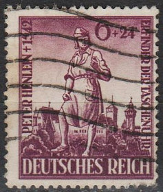 Третій Рейх (-) Третий Рейх (-) ^/--/^ 1942 - Рейх - 400 років смерті П.Хенлейна Mi.819 _гаш _2,0 € ^_^^^ 1942 - Рейх - 400 лет смерти П.Хенлейна Mi.819 _гаш _2,0 € - фото фото фото