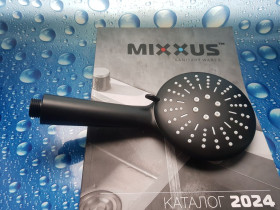 Крани, змішувачі Краны, смесители ^/--/^ Лейка для душа Mixxus SH-15    (3 режима) черная ^_^^^ Лейка для душа Mixxus SH-15 (3 режими) чорна - фото фото фото