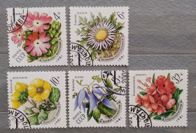 Флора Флора ^/--/^ СССР 1981 г - Цветы украинских Карпат, гаш ^_^^^ СРСР 1981 р. - Квіти українських Карпат, гаш - фото фото фото