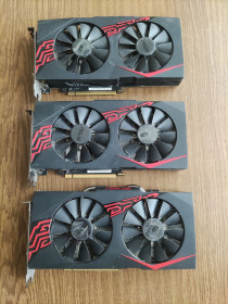 Відеокарти Видеокарты ^/--/^ Лот 3 /--/ шт. відеокарти  Asus Radeon RX 470 4 /--/ GB Mining Edition 1750 MHz ^_^^^ Лот видеокарты Asus Radeon RX 470 4 /--/ GB Mining Edition 1750 MHz - фото фото фото