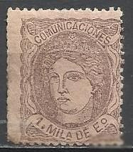 Іспанія Испания ^/--/^ Испания 1870 Испания с короной 1 /--/ м. ^_^^^ Іспанія 1870 Іспанія з короною 1 /--/ м. - фото фото фото