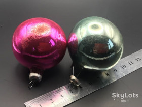 Ялинкові іграшки Ёлочные игрушки ^/--/^ ШАР ПАРА 50 мм ёлочное украшене игрушка на ёлку С Новым годом СССР ^_^^^ ШАР ПАРА 50 мм ялинкове прикрашене іграшка на ялинку З Новим роком СРСР - фото фото фото
