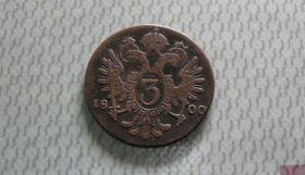 Австрія Австрия ^/--/^ 3 крейцера 1800 год S Австро-Венгрия ^_^^^ 3 крейцери 1800 рік S Австро-Угорщина - фото фото фото