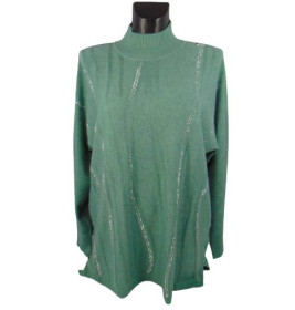 Кофти Кофты ^/--/^ Джемпер Anne В /--/ 6137 XL-2 /--/ XL зеленый ^_^^^ Джемпер Anne В /--/ 6137 XL-2 /--/ XL зелений - фото фото фото