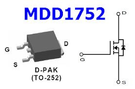 Мікросхеми Микросхемы ^/--/^ 100% NEW!!  MDD /--/ 1752  TO /--/ 252, Транзистор MOSFET N-канальний 40 /--/ В 50 /--/ А ^_^^^ 100% NEW! MDD /--/ 1752 TO /--/ 252, Транзистор MOSFET N-канальный 40 /--/ В 50 /--/ А - фото фото фото