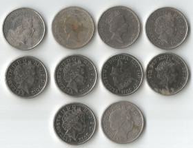 Єлизавета II (після ) Елизавета II (после ) ^/--/^ Великобритания 5 пенсов, 1995,96,99, 2006,10,12,15,16  Цена за штуку. ^_^^^ Велика Британія 5 пенсів, 1995,96,99, 2006,10,12,15,16 - фото фото фото