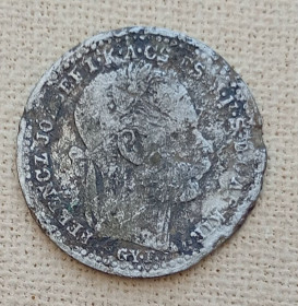 Австро-Угорщина Австро-Венгрия ^/--/^ Венгрия 10 крейцеров, 1871 г, серебро ^_^^^ Угорщина 10 крейцерів, 1871 р, срібло - фото фото фото