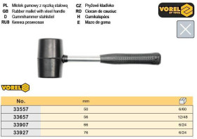 Молотки Молотки ^/--/^ Киянка ручка металл  66 мм 700 /--/ г VOREL-33907 ^_^^^ Польща ручка метал 66 мм 700 /--/ г VOREL-33907 - фото фото фото