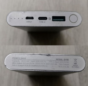 Зовнішні акумулятори (Power Bank) Внешние аккумуляторы (Power Bank) ^/--/^ Повербанк Nomi Q /--/ 100 10000 /--/ mAh Silver - фото фото фото