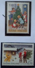 Скандинавія Скандинавия ^/--/^ Финляндия 1981 Рождество ^_^^^ Фінляндія 1981 Різдво - фото фото фото