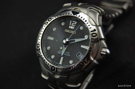 Годинники Часы ^/--/^ Годинник SEIKO Kinetic AutoRelay дата 200 /--/ м черный. оригинал Japan Вживане ^_^^^ SEIKO Kinetic AutoRelay дата 200 /--/ м чорний. - фото фото фото