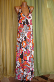 Сарафани Сарафаны ^/--/^ Хлопковый сарафан в пол  &amp;quot;DOROTHY PERKINS&amp;quot;  12-14 р   Маврикия ^_^^^ Хлопковий сарафан в підлогу &amp;quot; Doothy PERKINS&amp;quot; 12-14 р Маврикія - фото фото фото