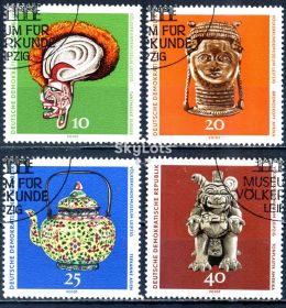 Мистецтво Искусство ^/--/^ ГДР. Этнологический музей Лейпцига  (серия) 1971 г. ^_^^^ НДР. Музей (серія) 1971 - фото фото фото
