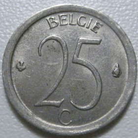 Бельгія Бельгия ^/--/^ Бельгія 25 сантимів 1971 року Belgie 42345 ^_^^^ Бельгия 25 сантимов 1971 года Belgie 42345 - фото фото фото