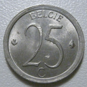 Бельгія Бельгия ^/--/^ Бельгія 25 сантимів 1973 року Belgie 42370 ^_^^^ Бельгия 25 сантимов 1973 года Belgie 42370 - фото фото фото