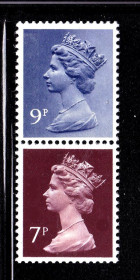 Інші країни Другие страны ^/--/^ Великобритания   MNH  - HM QE-II -  стандарт - фосф. - вертикальная сцепка ^_^^^ Великобританія MNH - HM QE-II - стандарт - фосф. - фото фото фото