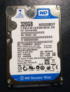 Жорсткі диски Жесткие диски ^/--/^ Ноутбучный жесткий диск 2.5 SATA Western Digital WD /--/ 3200 /--/ BEVT 320 Гб ^_^^^ Ноутбучний жорсткий диск 2.5 SATA Western Digital WD /--/ 3200 /--/ BEVT 320 Гб - фото фото фото