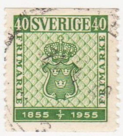 Скандинавія Скандинавия ^/--/^ Швеция 1955 г. № 405 гашеная ^_^^^ Швеція 1955 р. No 405 гашена - фото фото фото