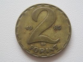 Угорщина Венгрия ^/--/^ Венгрия 2 форинта 1985 года 31587 ^_^^^ Угорщина 2 форинти 1985 року 31587 - фото фото фото
