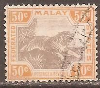 Інші країни Другие страны ^/--/^ Малайская федерация 1906 Sc.33 гаш. ^_^^^ Малайська федерація 1906 Sc.33 гаш. - фото фото фото