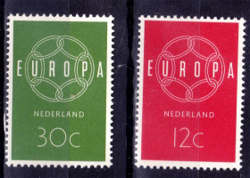 Інші країни Другие страны ^/--/^ Нидерланды  1959 г MNH -  EUROPA CEPT - ^_^^^ Нідерланди 1959 MNH - EUROPA CEPT - фото фото фото