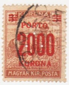 Угорщина Венгрия ^/--/^ Венгрия 1924 г. №  93 гашеная ^_^^^ Угорщина 1924 р. No 93 гашена - фото фото фото