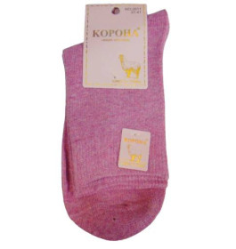 Шкарпетки Носки ^/--/^ Носки с шерстью ламы Корона 2611 37-41 розовые ^_^^^ Шкарпетки з вовною лами Корона 2611 37-41 рожеві - фото фото фото