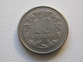 Сучасна (після ) Современная (после ) ^/--/^ Польша 10 грошей 1992 года 33616 ^_^^^ Польща 10 грошей 1992 року 33616 - фото фото фото