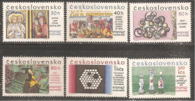Чехословаччина Чехословакия ^/--/^ Чехословакия 1967 Sc.1454-59 ** ПОЛНАЯ серия ^_^^^ Чехословаччина 1967 Sc.1454-59 ** Повна серія - фото фото фото