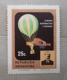 Транспорт Транспорт ^/--/^ Аргентина 1972 г - Неделя воздухоплавания ^_^^^ Аргентина 1972 — Тиждень повітроплавання - фото фото фото