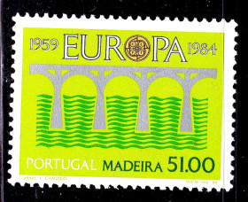 Португалія Португалия ^/--/^ EU  Португалия  Азоры 1984 г  MNH - EUROPA CEPT ^_^^^ EU Португалія Азори 1984 MNH - EUROPA CEPT - фото фото фото