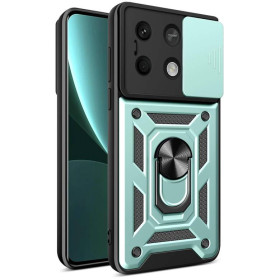 Чохли, бампера Чехлы, бампера ^/--/^ Чохол Fiji Camera Defence для Xiaomi Redmi Note 13 5 /--/ G бампер із захистом камери та підставкою Green ^_^^^ Чехол Fiji Camera Defence для Xiaomi Redmi Note 13 5 /--/ G бампер с защитой камеры и подставкой Green - фото фото фото