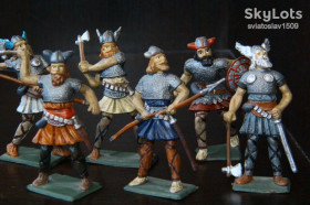 Фігурки, солдатики Фигурки, солдатики ^/--/^ викинги  CHERILEA  60-65 /--/ мм цветные ПОЛНЫЙ НАБОР Англия ^_^^^ вікінги CHERILEA 60-65 /--/ мм кольорові Повний Набір Англія - фото фото фото