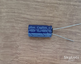 Конденсатори Конденсаторы ^/--/^ 10 /--/ мкФ   400 /--/ В.  Capxon 85°C. ^_^^^ 10 /--/ мкФ* 400 /--/ В. CapXon 85°C. - фото фото фото