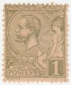 Малі Держави Європи Малые Государства Европы ^/--/^ Монако 1891  г. № 11 * ^_^^^ Монако 1891 No 11* - фото фото фото