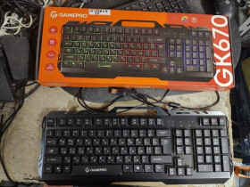 Клавіатури Клавиатуры ^/--/^ Игровая клавиатура с подсветкой RGB GamePro GK /--/ 670 USB № 25150827 ^_^^^ Ігрова клавіатура з підсвічуванням RGB GamePro GK /--/ 670 USB No 25150827 - фото фото фото