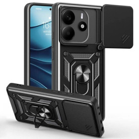 Чохли, бампера Чехлы, бампера ^/--/^ Чохол Fiji Camera Defence для Xiaomi Redmi Note 14 5 /--/ G бампер із захистом камери та підставкою Black ^_^^^ Чехол Fiji Camera Defence для Xiaomi Redmi Note 14 5 /--/ G бампер с защитой камеры и подставкой Black - фото фото фото