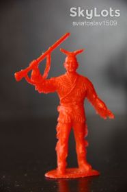 Фігурки, солдатики Фигурки, солдатики ^/--/^ индеец  (DOMPLAST) ФРГ 54 /--/ мм ^_^^^ індіанець (DOMPLAST) ФРН 54 мм - фото фото фото