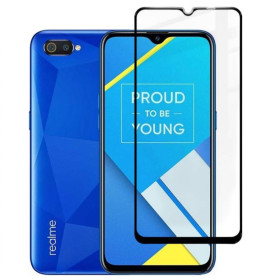 Чохли, бампера Чехлы, бампера ^/--/^ Захисне скло Fiji Premium для Realme C /--/ 2 повне проклеювання Anti-Static чорний ^_^^^ Защитное стекло Fiji Premium для Realme C /--/ 2 полное проклеивание Anti-Static черный - фото фото фото