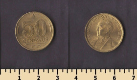 Бразилія Бразилия ^/--/^ Бразилия 50 сентаво 1945 ^_^^^ Бразилія 50 сентаво 1945 - фото фото фото