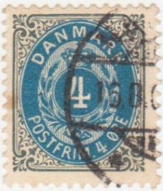 Скандинавія Скандинавия ^/--/^ Дания 1895 г..№ 23 А гашеная ^_^^^ Данія 1895 р. No 23 А гашена - фото фото фото