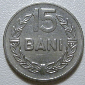 Румунія Румыния ^/--/^ Румунія 15 бані 1966 року #39923 ^_^^^ Румыния 15 купола 1966 года #39923 - фото фото фото