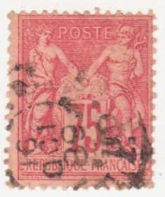 Франція Франция ^/--/^ Франция 1876 г.№ 67  гашенная ^_^^^ Франція 1876 р. No 67 гашена - фото фото фото