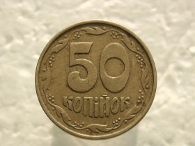 Обігові Обиходные ^/--/^ 50 копійок 1992 рік Україна 1 /--/ ААм &amp;quot; Брак, Непрочекан Герба &amp;quot;   (461) ^_^^^ 50 копеек 1992 год Укра=на 1 /--/ ААм &amp;quot; Брак, Непрочекан Герба &amp;quot; (461) - фото фото фото