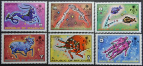 Інше Другое ^/--/^ Мальдивы Космос Знаки Зодиака 1974 ^_^^^ Мальдіви Космос Знаки Зодіаку 1974 - фото фото фото