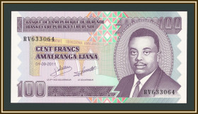 Бурунді Бурунди ^/--/^ Бурунди 100 франков 2011 P-44  (44 /--/ b) UNC ^_^^^ Бурунді 100 франків 2011 P-44 (44 /--/ b) UNC - фото фото фото